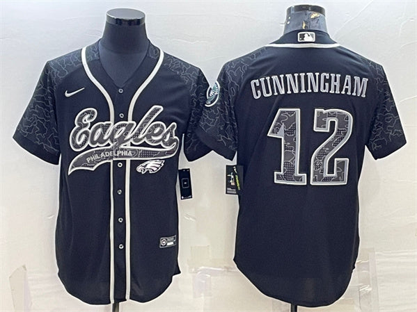 Randall Cunningham Philadelphia Eagles black jersey