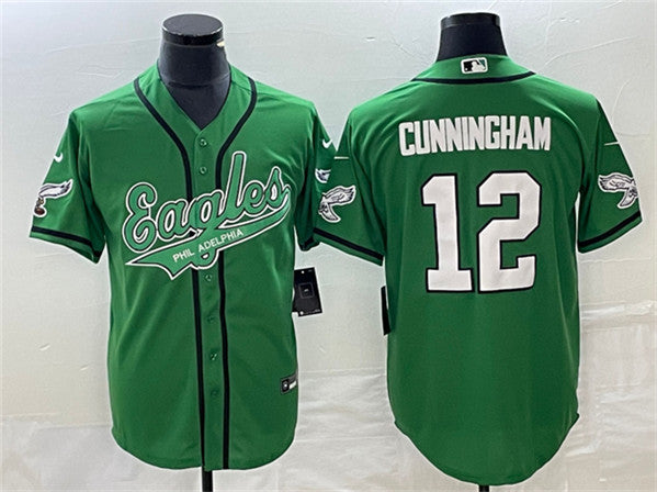 Randall Cunningham Philadelphia Eagles green jersey