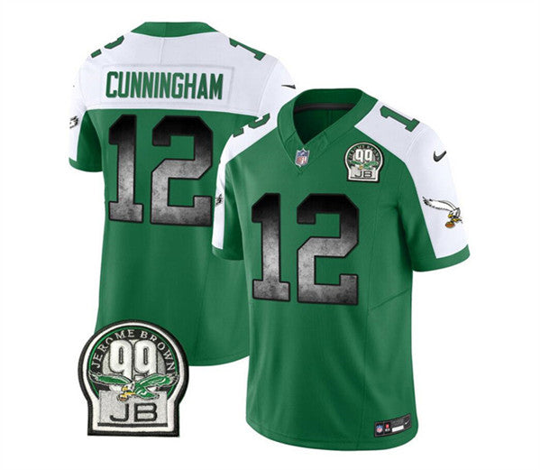 Randall Cunningham Philadelphia Eagles green-white FUSE jersey