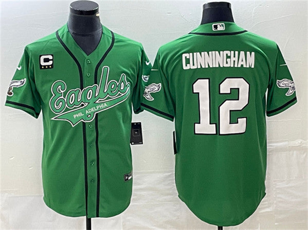 Randall Cunningham Philadelphia Eagles green jersey