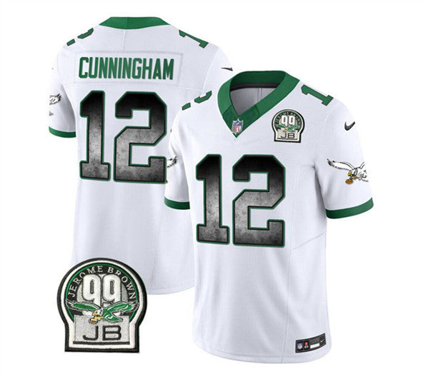 Randall Cunningham Philadelphia Eagles white FUSE jersey