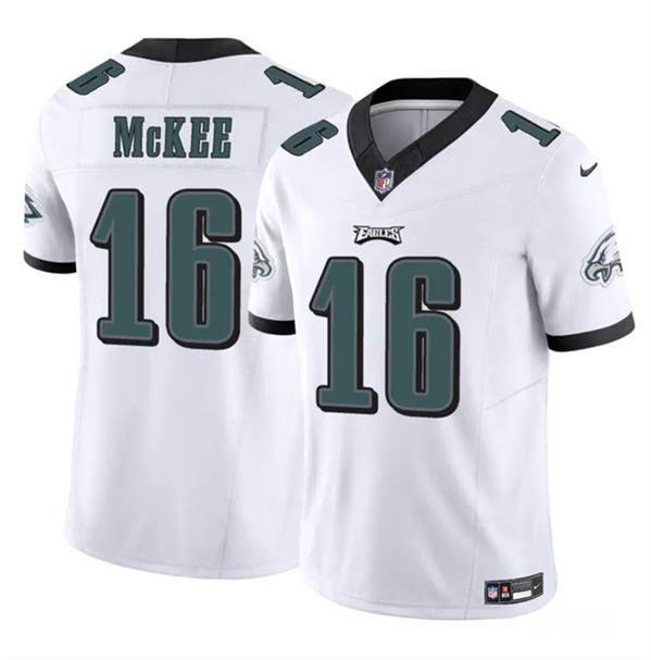 Tanner McKee Philadelphia Eagles white FUSE jersey