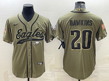 Brian Dawkins Philadelphia Eagles olive Salute To Service jersey