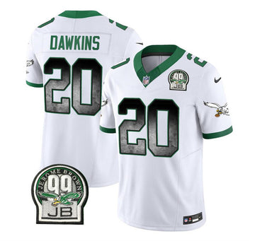 Brian Dawkins Philadelphia Eagles white FUSE jersey