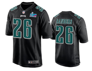 Miles Sanders Philadelphia Eagles black Game jersey