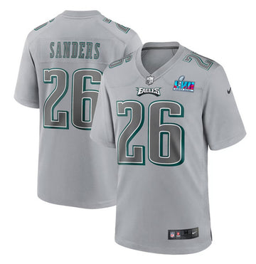 Miles Sanders Philadelphia Eagles gray Game jersey