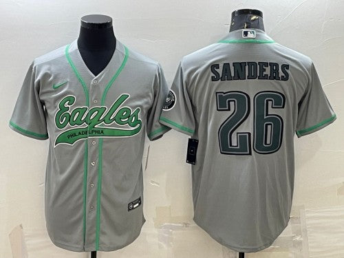 Miles Sanders Philadelphia Eagles gray jersey