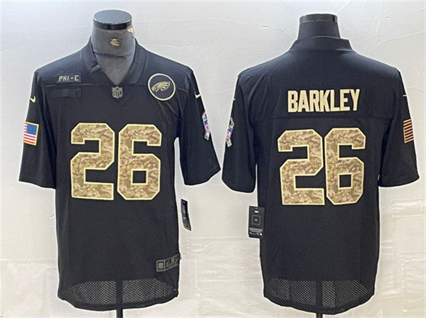 Saquon Barkley Philadelphia Eagles camo Salute To Service jersey