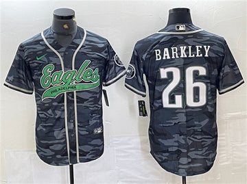 Saquon Barkley Philadelphia Eagles gray Camo jersey