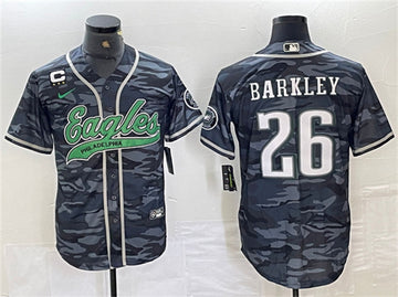 Saquon Barkley Philadelphia Eagles gray Camo jersey