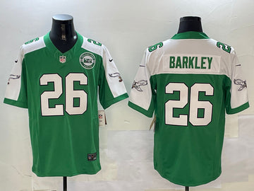Saquon Barkley Philadelphia Eagles green-white FUSE jersey