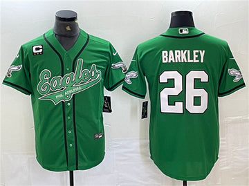 Saquon Barkley Philadelphia Eagles green jersey