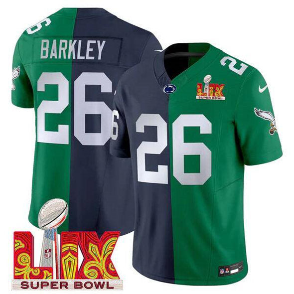 Saquon Barkley Philadelphia Eagles green-navy FUSE jersey