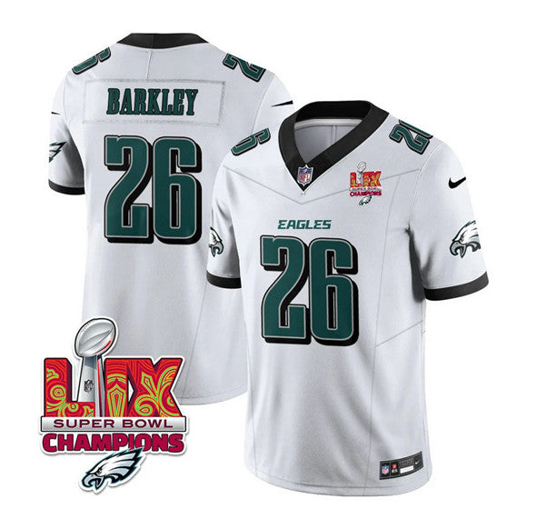 Saquon Barkley Philadelphia Eagles white FUSE jersey