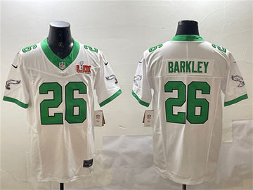 Saquon Barkley Philadelphia Eagles white FUSE jersey