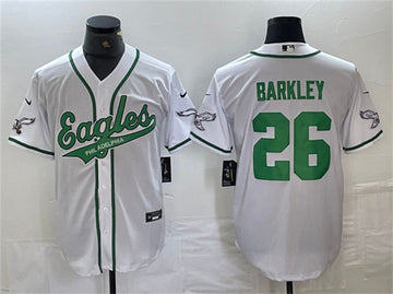 Saquon Barkley Philadelphia Eagles white jersey