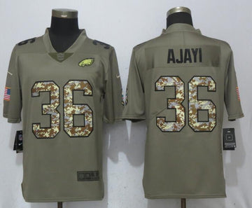 Jay Ajayi Philadelphia Eagles olive Salute To Service jersey