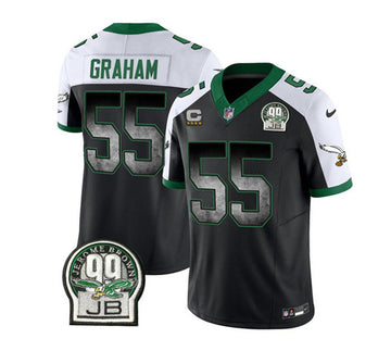 Brandon Graham Philadelphia Eagles black-white FUSE jersey