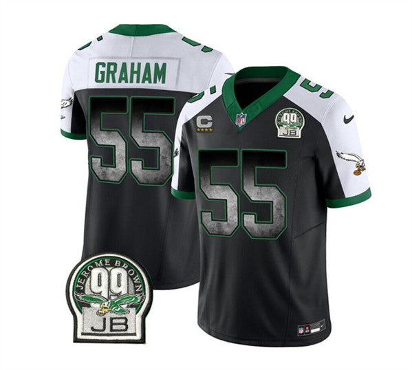 Brandon Graham Philadelphia Eagles black-white FUSE jersey