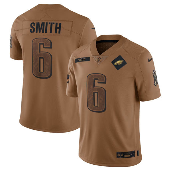 DeVonta Smith Philadelphia Eagles brown Salute To Service jersey