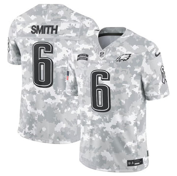 DeVonta Smith Arctic Philadelphia Eagles camo Salute To Service jersey
