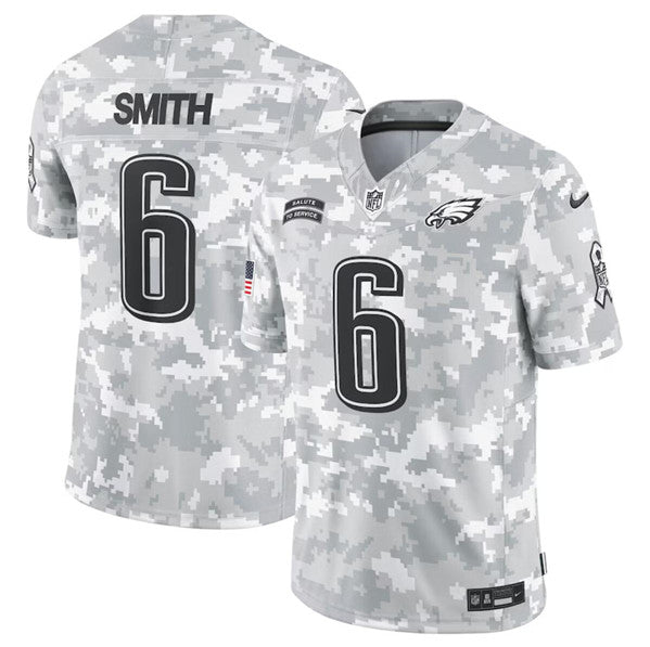 DeVonta Smith Arctic Philadelphia Eagles camo Salute To Service jersey