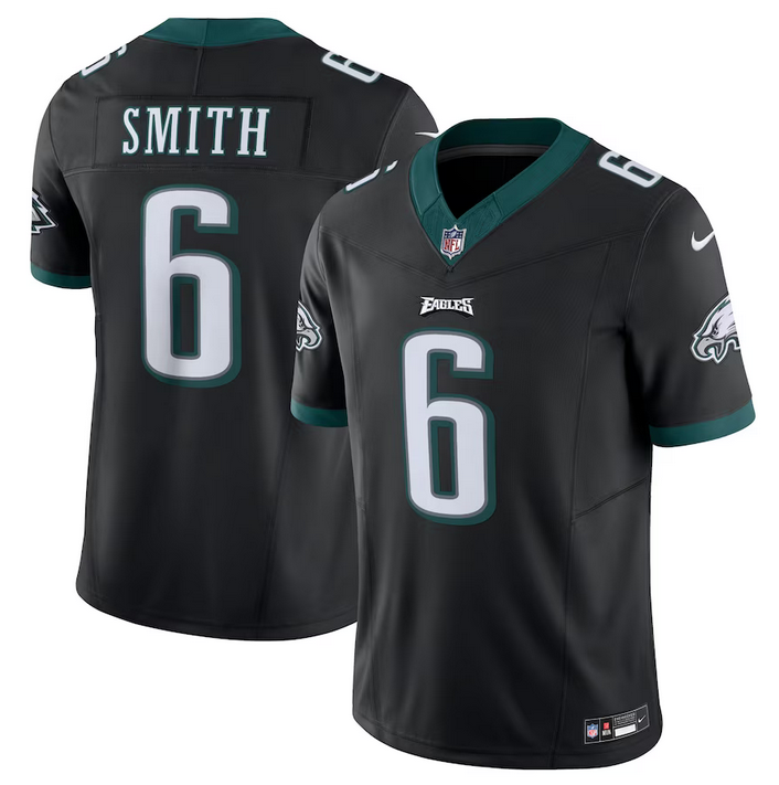 DeVonta Smith Philadelphia Eagles black FUSE jersey