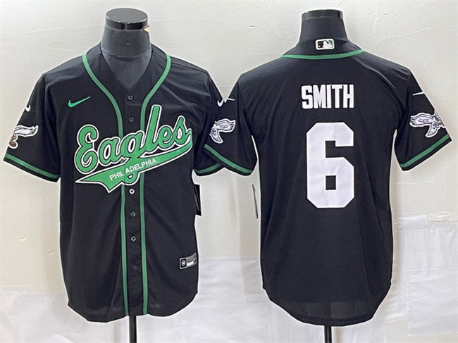 DeVonta Smith Philadelphia Eagles black jersey