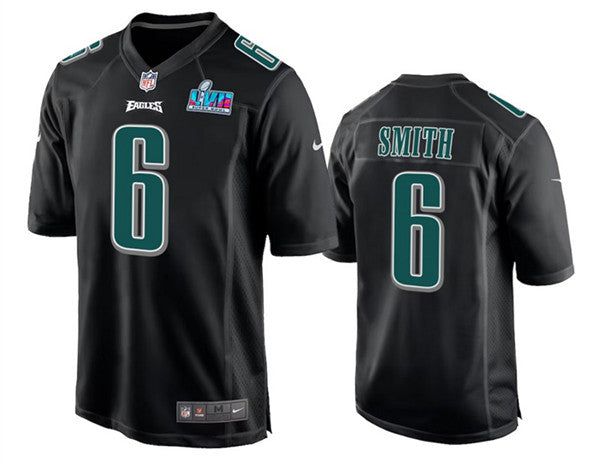 DeVonta Smith Philadelphia Eagles black Game jersey