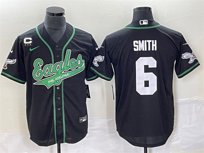 DeVonta Smith Philadelphia Eagles black jersey