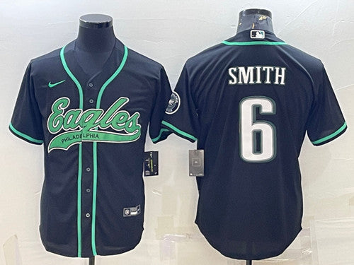 DeVonta Smith Philadelphia Eagles black jersey