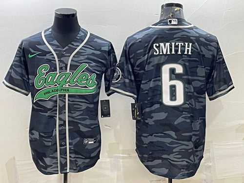 DeVonta Smith Philadelphia Eagles gray Camo jersey