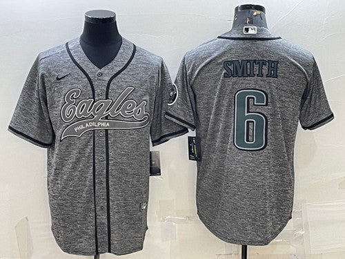 DeVonta Smith Philadelphia Eagles gray jersey