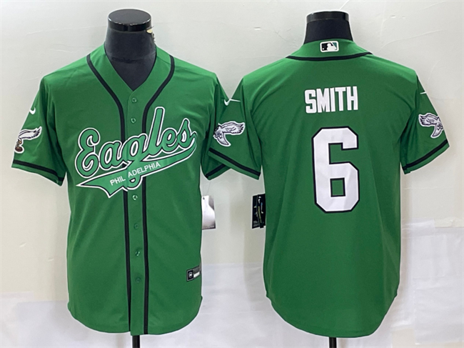 DeVonta Smith Philadelphia Eagles green jersey