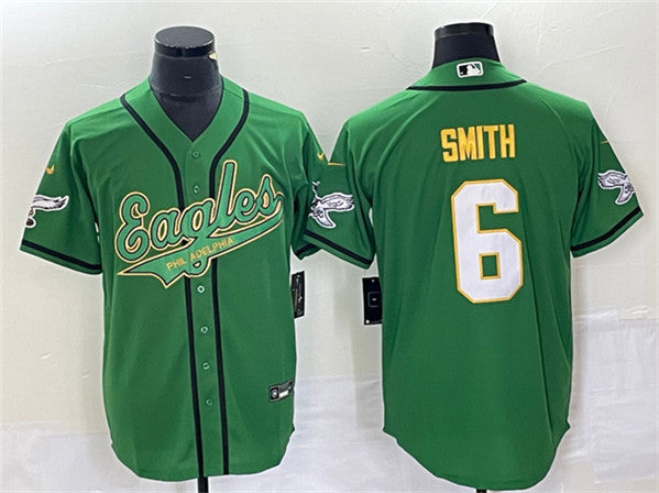 DeVonta Smith Philadelphia Eagles green jersey