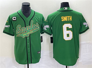 DeVonta Smith Philadelphia Eagles green jersey