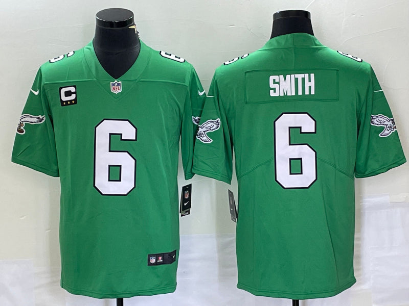 DeVonta Smith Philadelphia Eagles green jersey