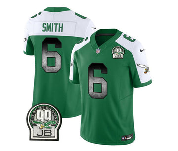 DeVonta Smith Philadelphia Eagles green-white FUSE jersey