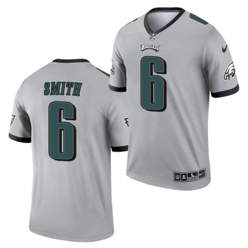 DeVonta Smith Philadelphia Eagles silver Inverted Legend jersey
