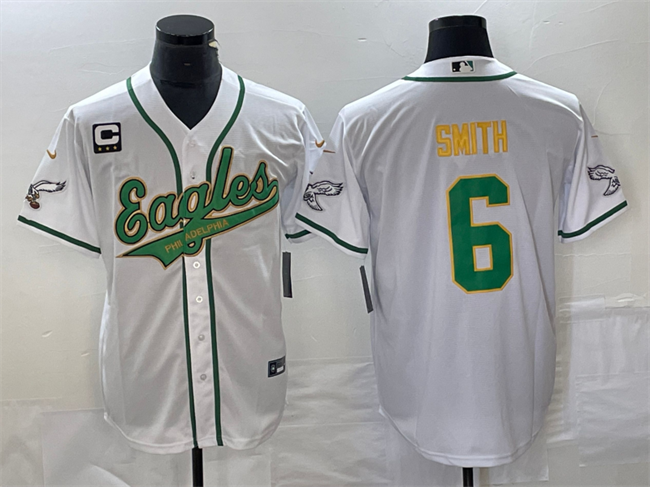 DeVonta Smith Philadelphia Eagles white jersey