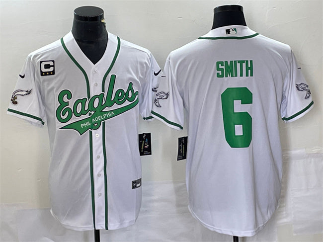 DeVonta Smith Philadelphia Eagles white jersey