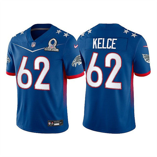 Jason Kelce Philadelphia Eagles royal jersey