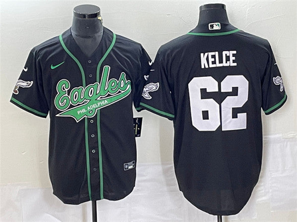 Jason Kelce Philadelphia Eagles black jersey