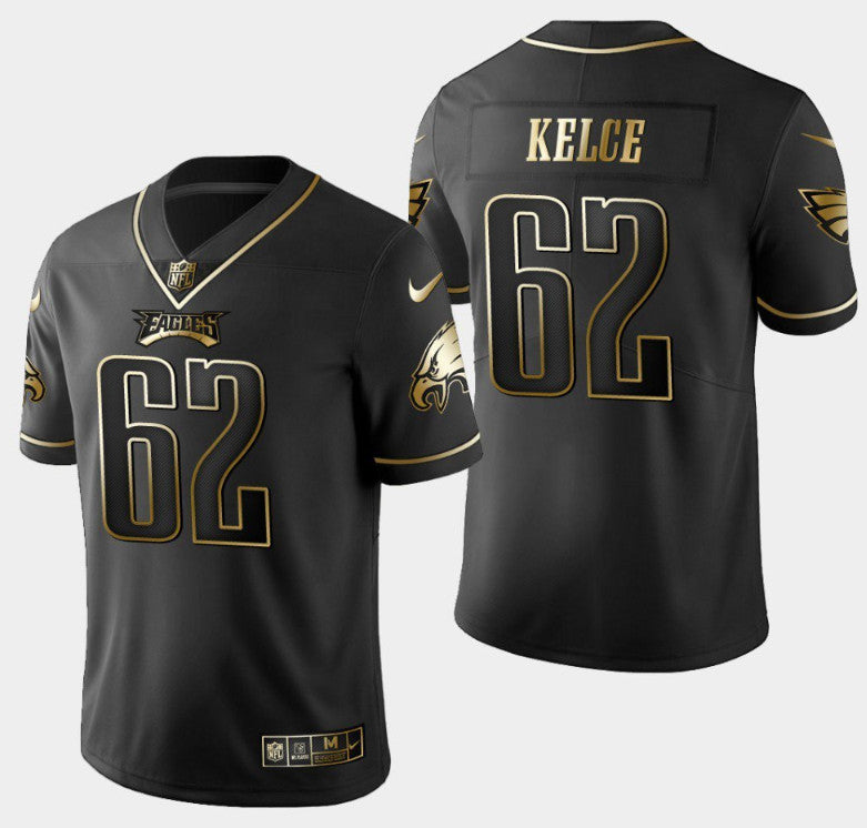 Jason Kelce Philadelphia Eagles black jersey