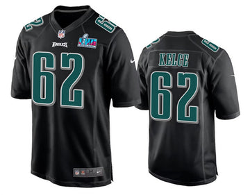 Jason Kelce Philadelphia Eagles black Game jersey
