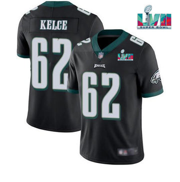 Jason Kelce Philadelphia Eagles black jersey