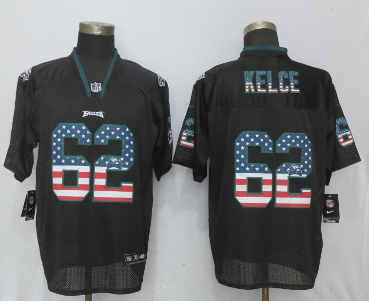 Jason Kelce Philadelphia Eagles black Elite jersey