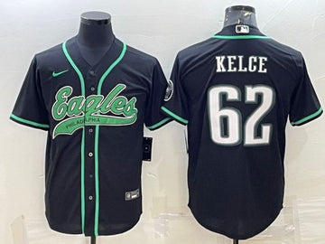 Jason Kelce Philadelphia Eagles black jersey