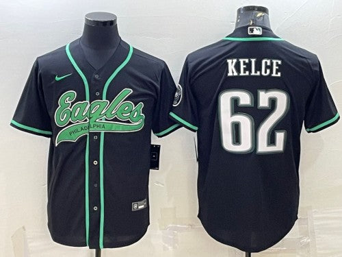Jason Kelce Philadelphia Eagles black jersey