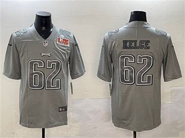 Jason Kelce Philadelphia Eagles gray Fashion jersey